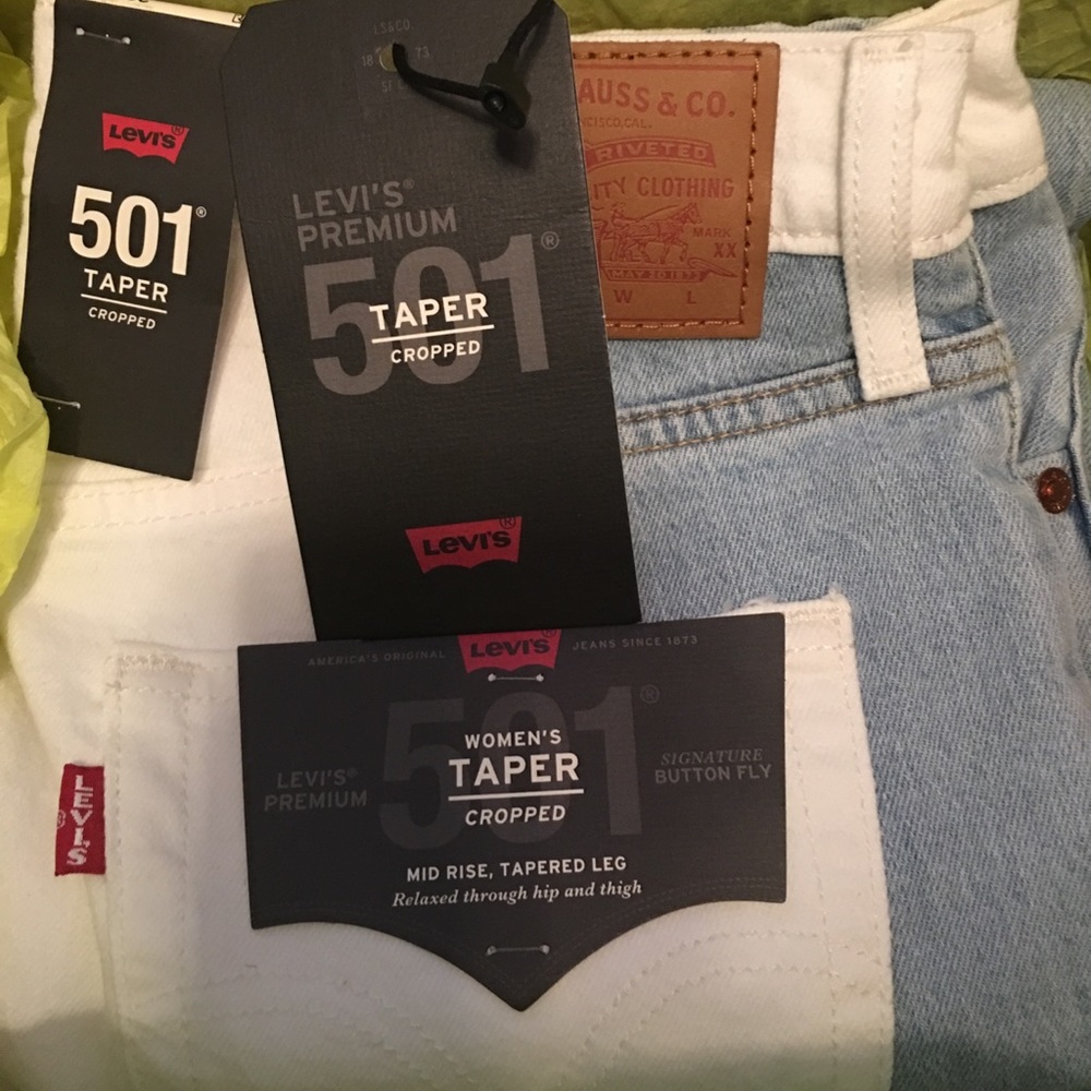 Levi’s Premium 501 Jeans Taper Cropped 28x26